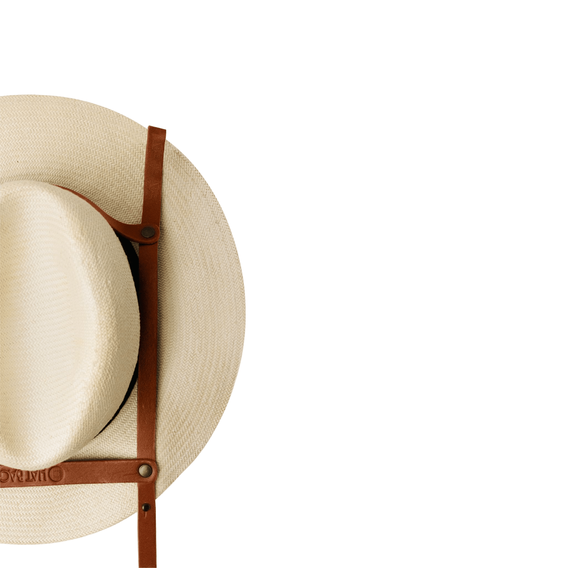 Hat Bag “Sevilla” : Porte Chapeau en cuir marron clair - Hat Bag Paris