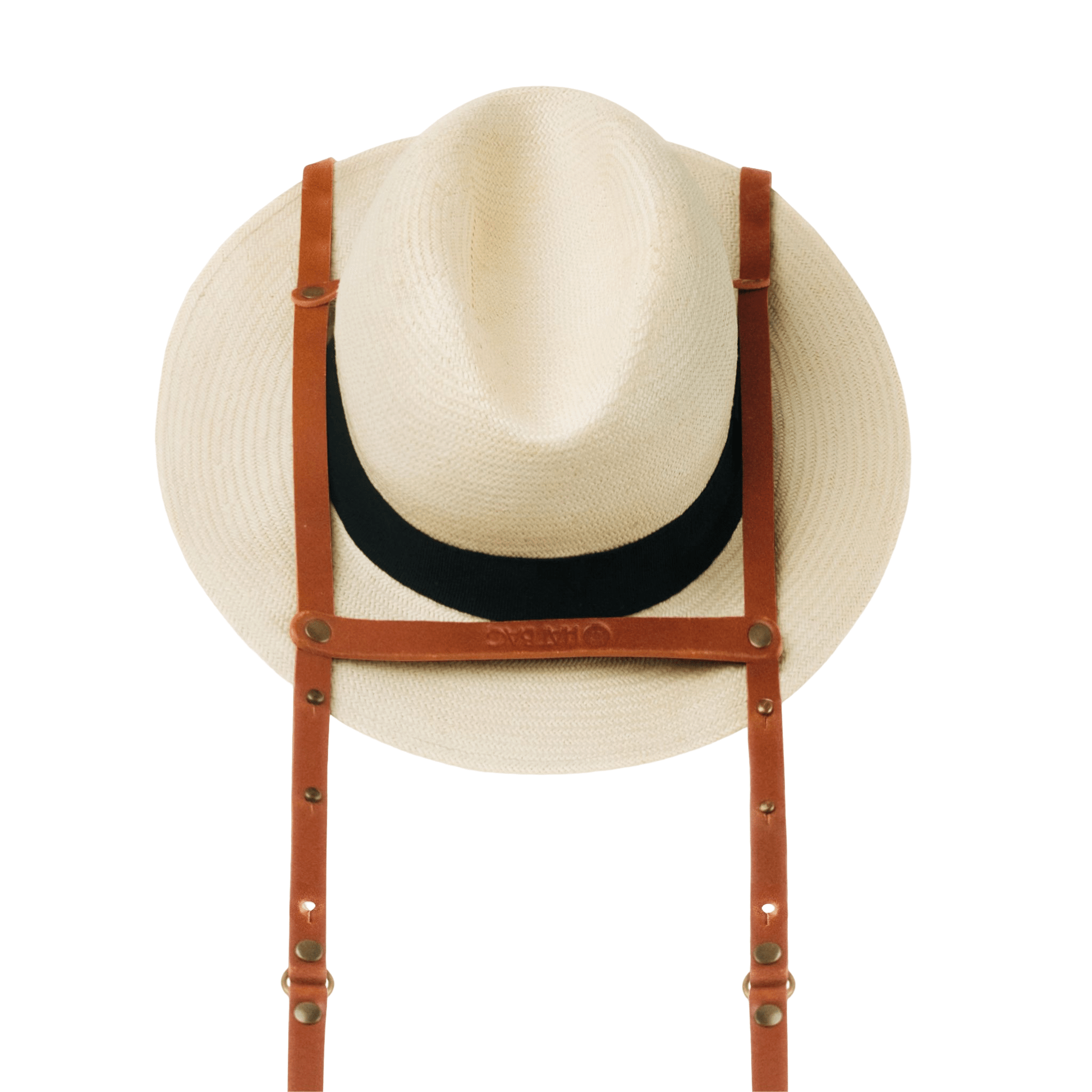Hat Bag “Sevilla” : Porte Chapeau en cuir marron clair - Hat Bag Paris
