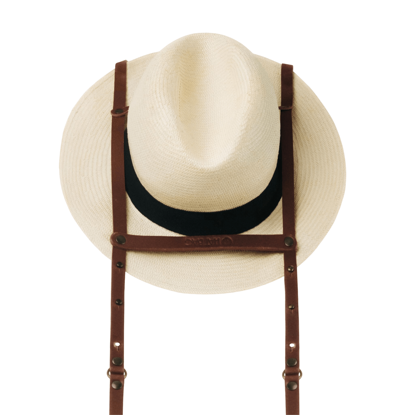 Hat Bag “Barcelona” : Porte Chapeau en cuir marron chocolat - Hat Bag Paris