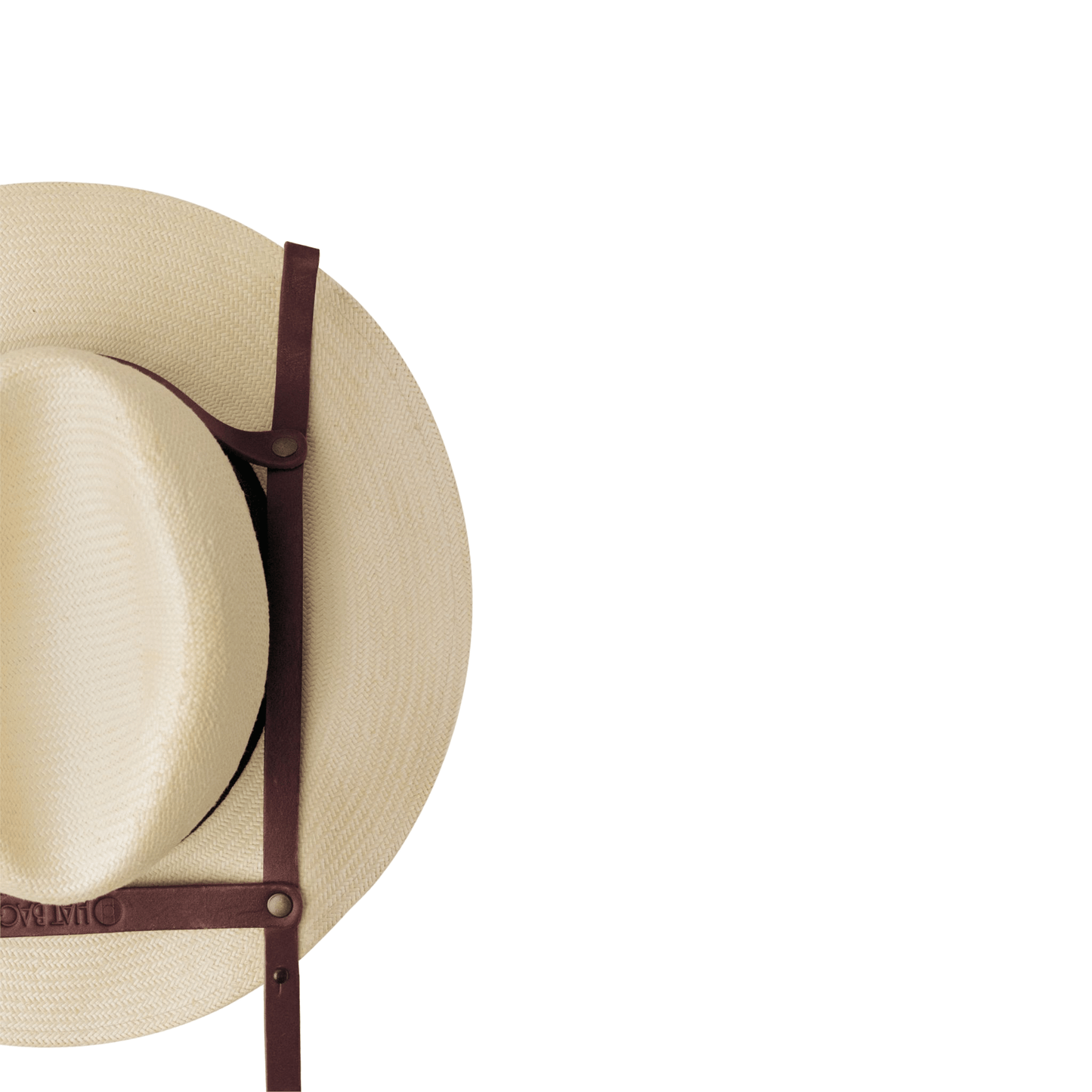 Hat Bag “Barcelona” : Porte Chapeau en cuir marron chocolat - Hat Bag Paris