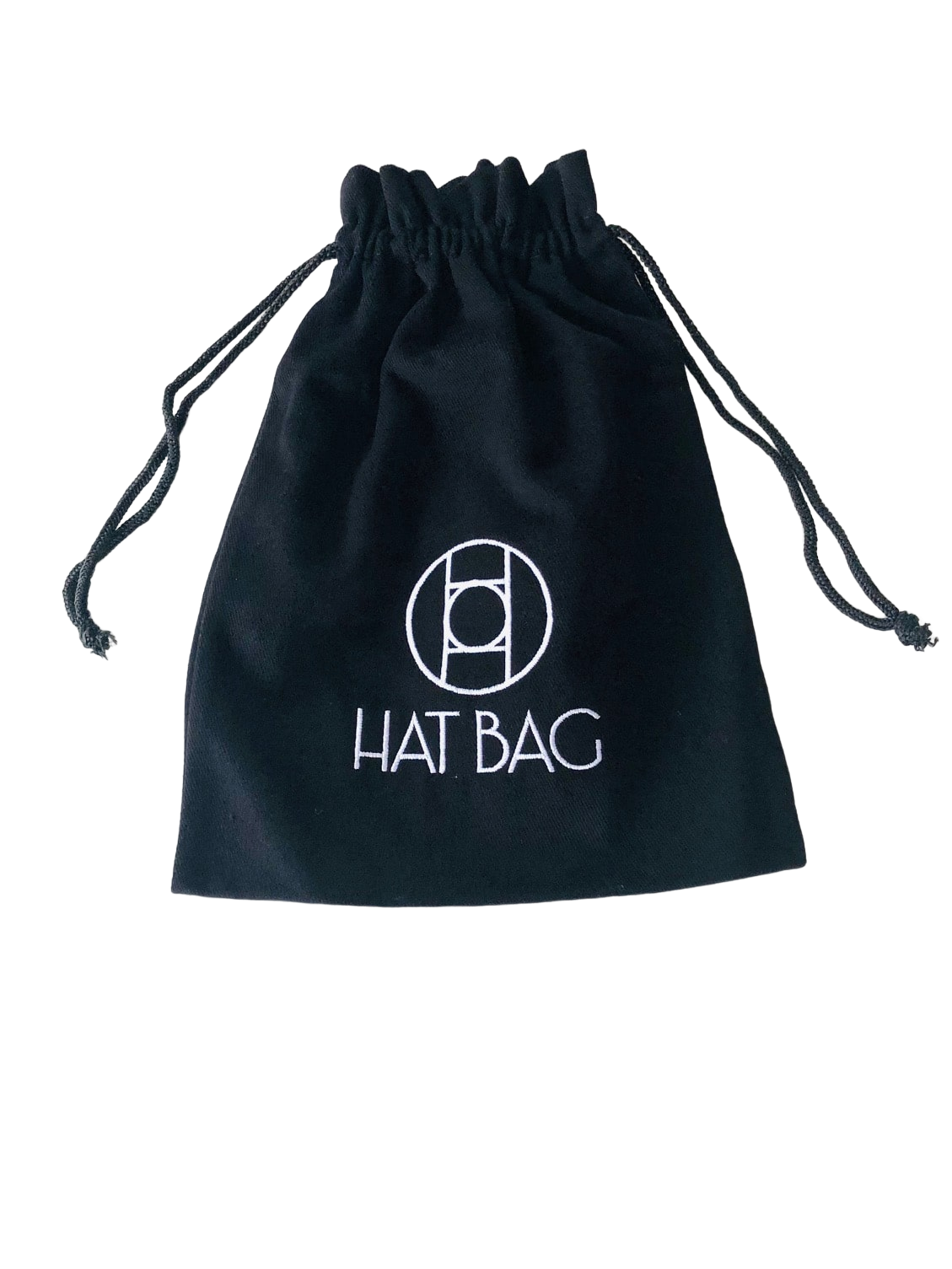 Huttasche "Los Angeles" Huttasche aus schwarzem Leder und verstellbarem schwarzem Riemen - hat bag paris