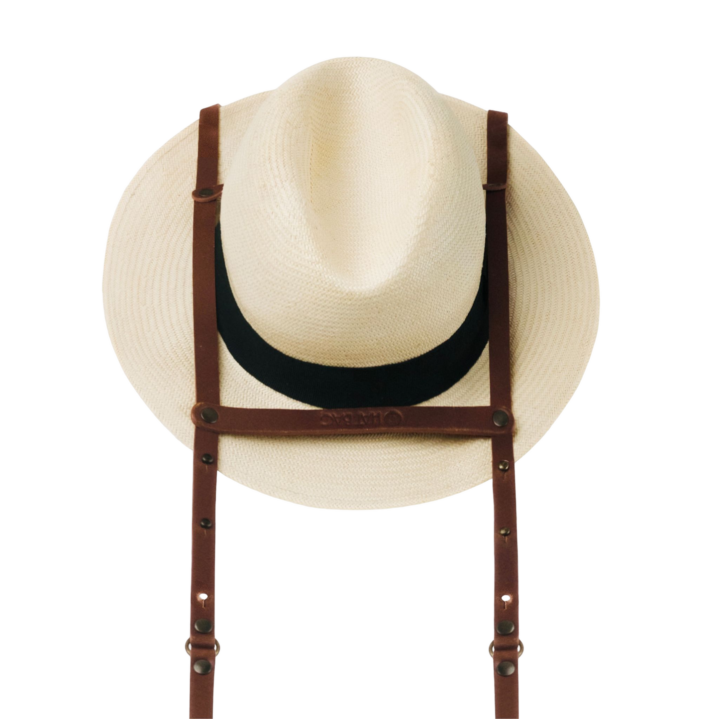 حقيبة القبعة "برشلونة" من الجلد البني "الشوكولا" - حقيبة القبعة باريس